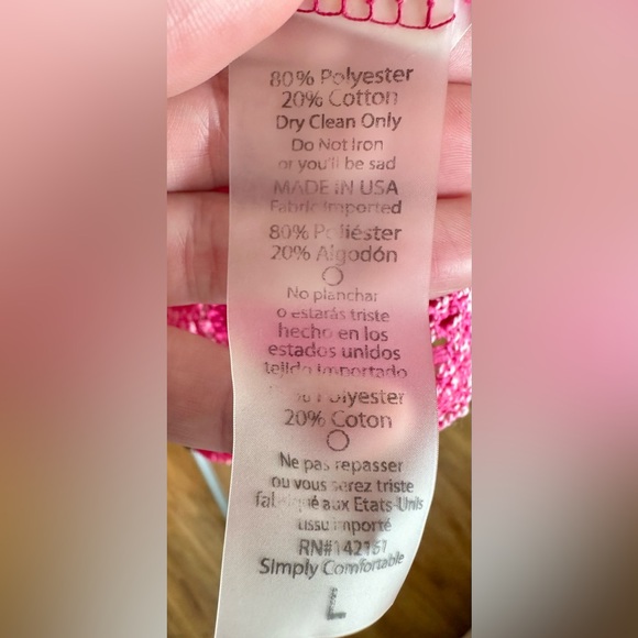 LuLaRoe Vibrant Pink Zigzag Lace Shirley Kimono maxi duster - Picture 6 of 6